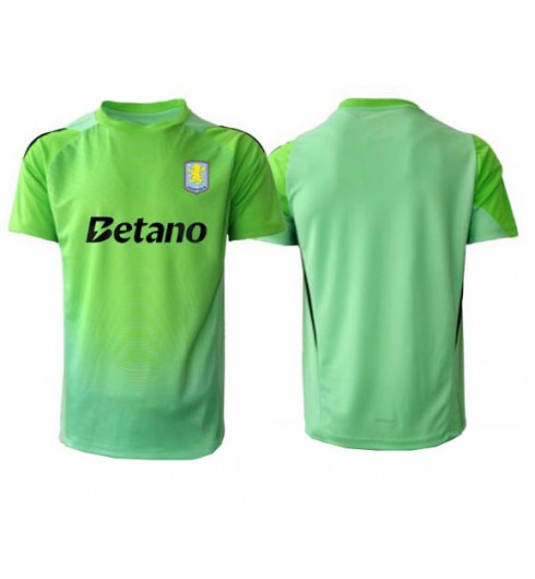 Moške Nogometnih dresov Aston Villa Vratar Gostujoči 2025-26 Kratki rokavi Moške Nogometnih dresov Aston Villa Vratar Gostujoči 2025-26 Kratki rokavi